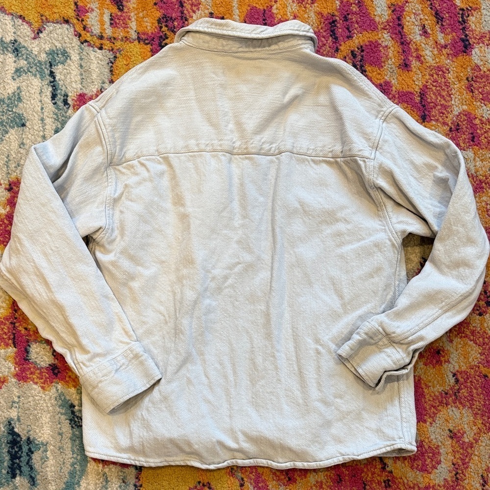 Zara Cream Kids Button-Down Shirt - Picture 5 of 5